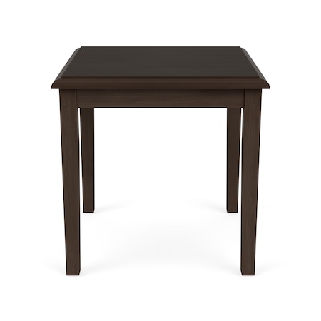 Lesro Lenox End Table, 20 in W, 20 in L, 20 in H, Mocha LW0620